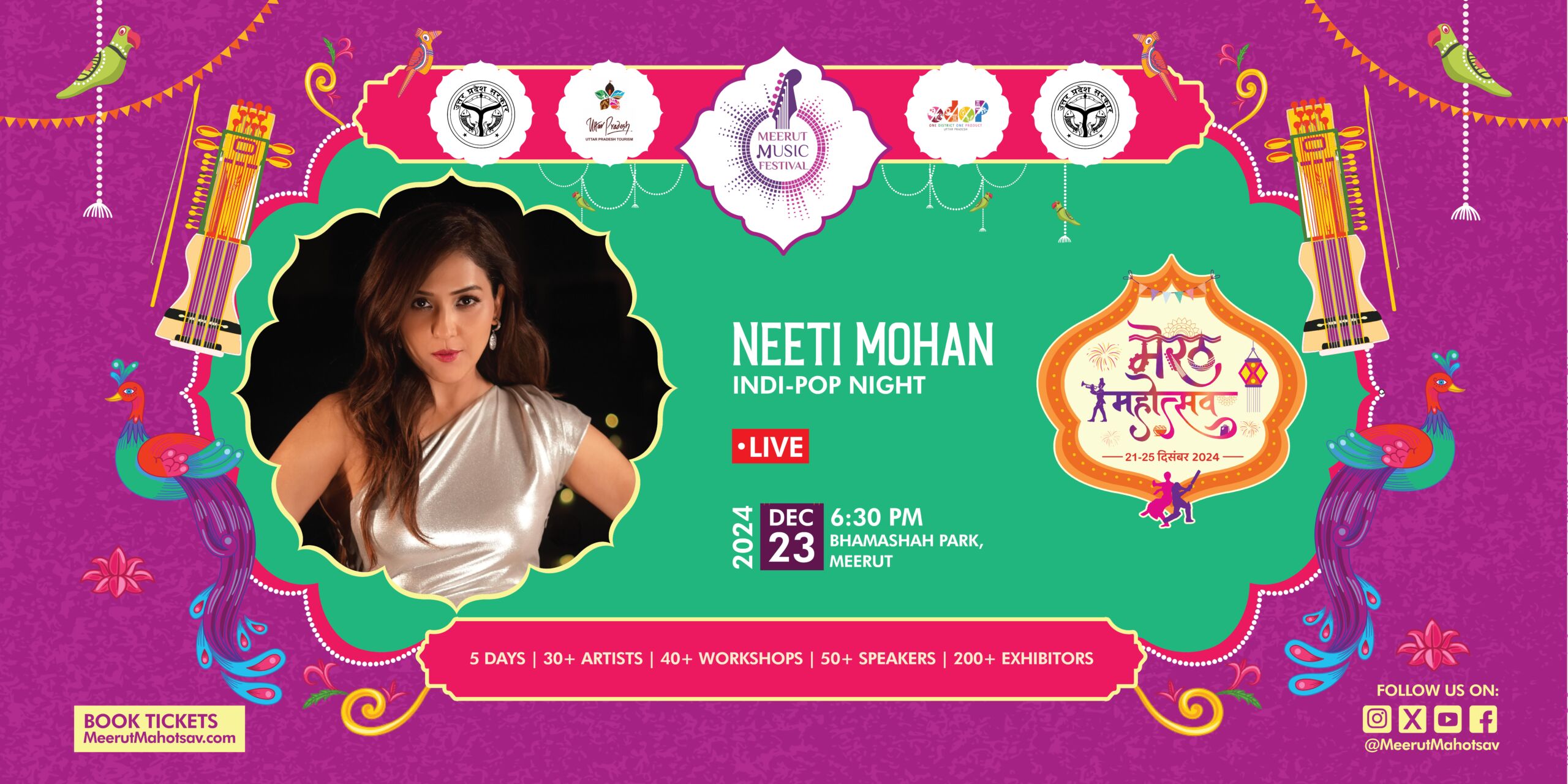 Neeti Mohan Banner Meerut ArtFest